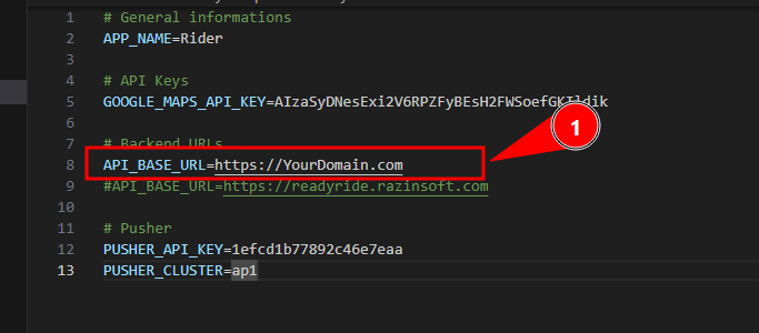 App base URL example